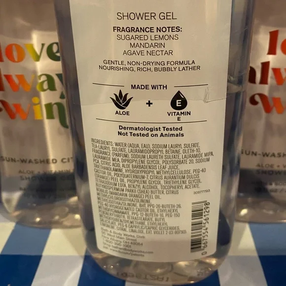 LOVE ALWAYS WINS PRIDE Sunshine Citrus shower gel-Lot of 3-Bath & Body Works 🌈 - Picture 2 of 4